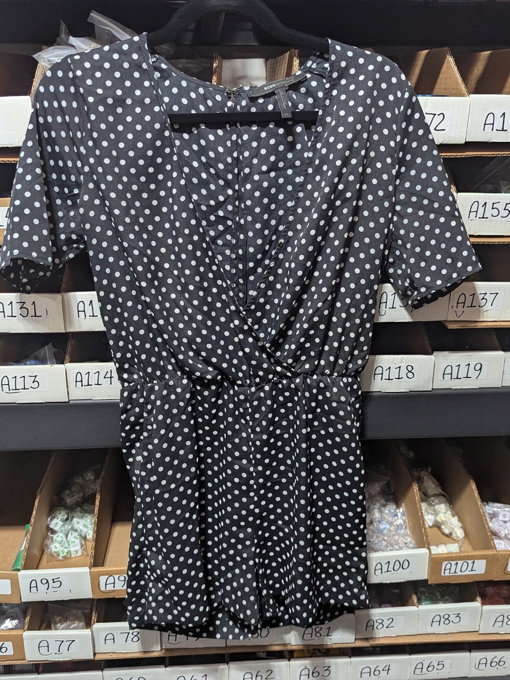 Black And White Polka Dot Dress XS